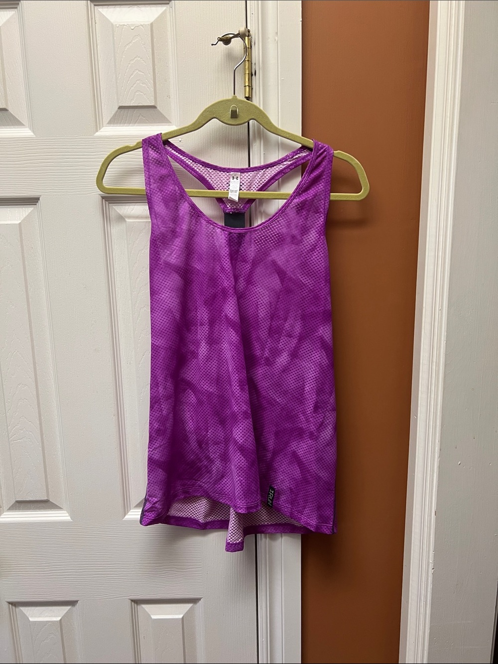 Under Armour Purple Mesh Racerback Tank Top